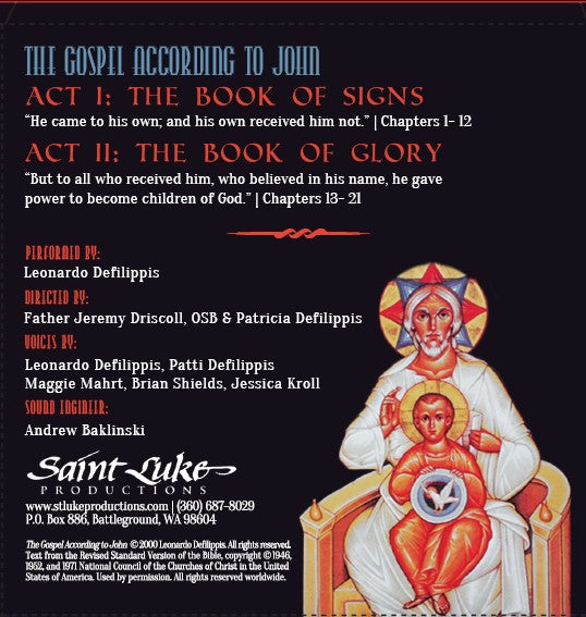 The Gospel According to John - Drama Performance Audio CD – Saint
